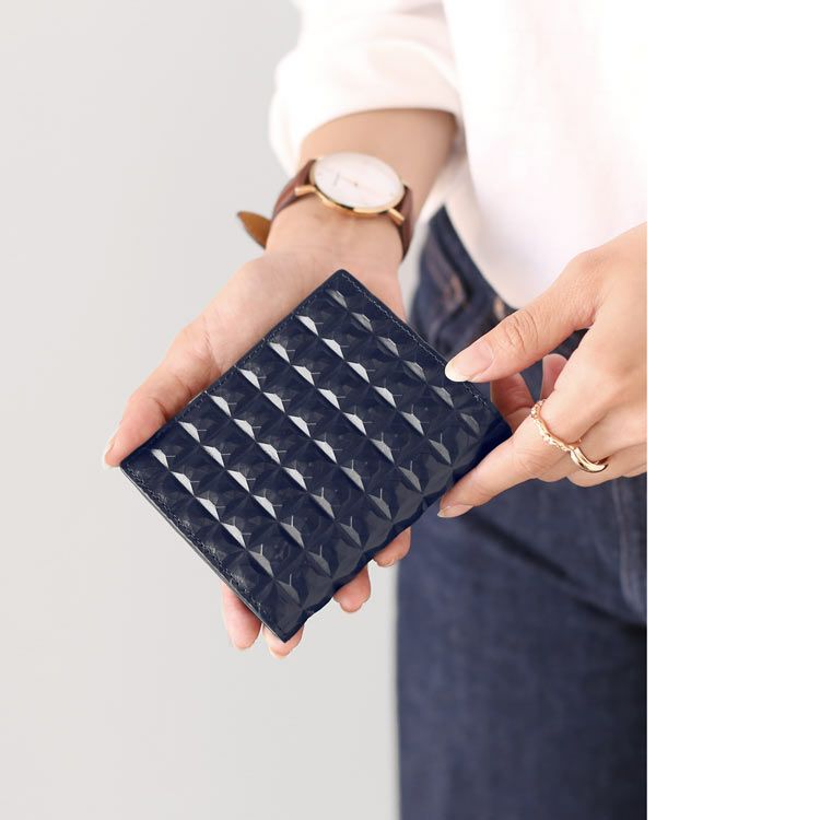 財布レディースコンパクト財布2つ折り財布ミニ財布3Dデザイン本革HALEINE