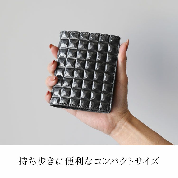 財布レディースコンパクト財布2つ折り財布ミニ財布3Dデザイン本革HALEINE