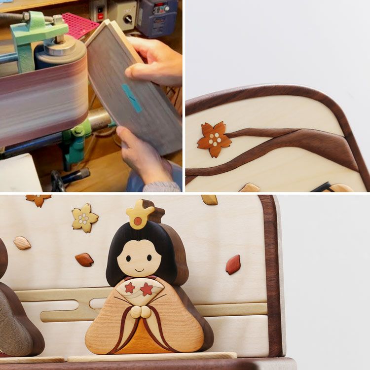 日本製木製ひな人形雛祭り