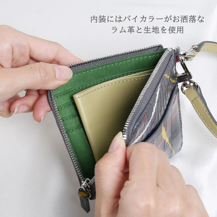 クロコダイル コンパクト財布 小さい財布 ラウンドファスナー ギフト