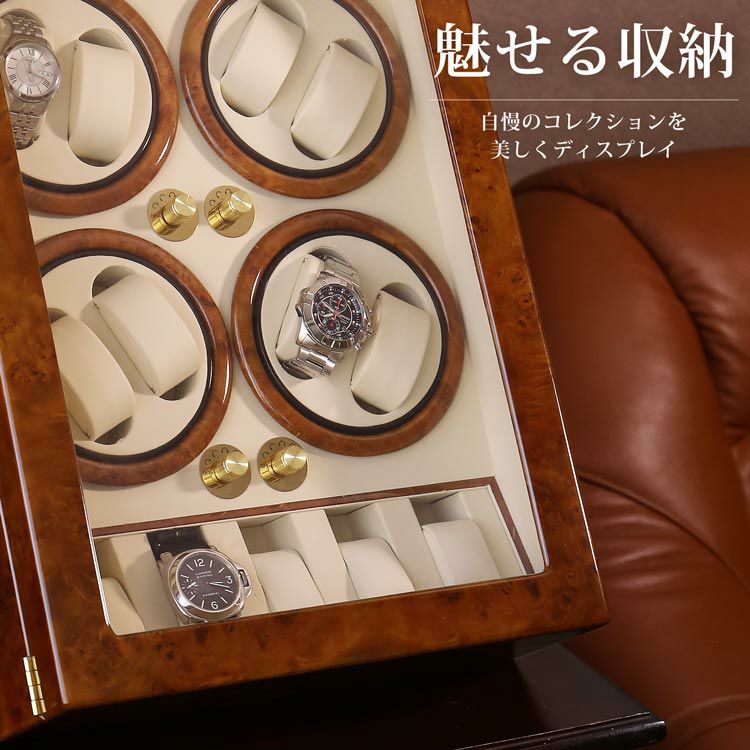 時計のワインディングボックス３本巻き sankyo shokai ワインディングマシーン マブチモーター 2本巻き