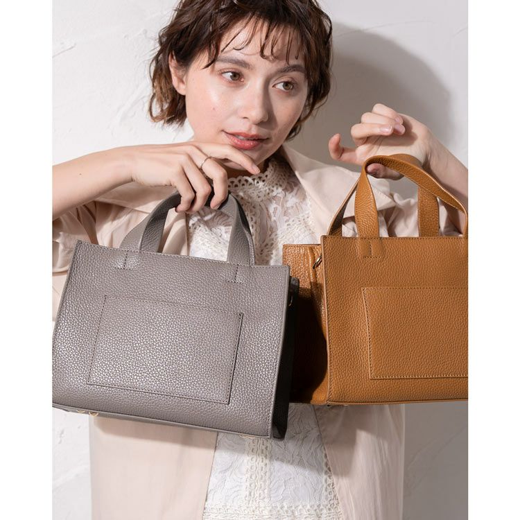 本革バッグレディースカジュアルトートショルダー牛革2WAYハンドバッグmienoブランドスクエアバッグ大容量斜め掛けフォーマ(07000589r)
