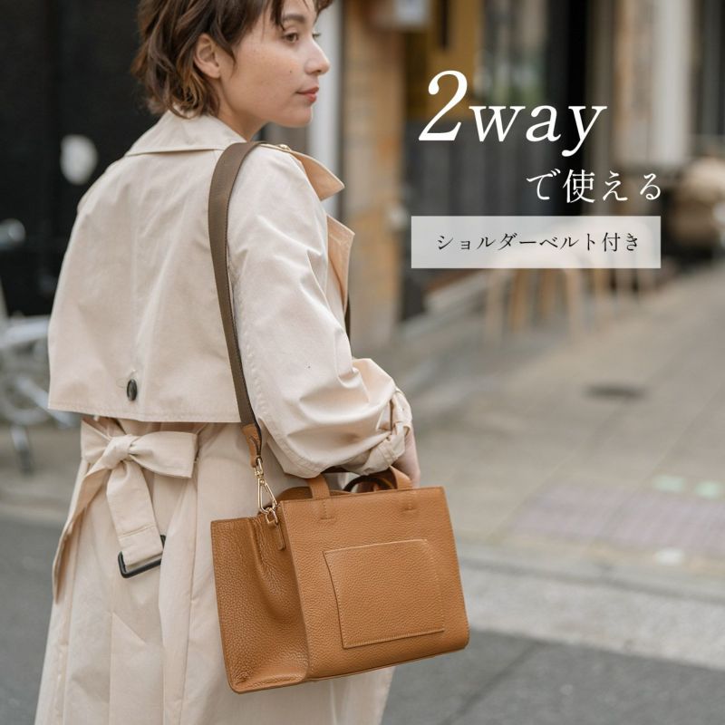 本革バッグレディースカジュアルトートショルダー牛革2WAYハンドバッグmienoブランドスクエアバッグ大容量斜め掛けフォーマ(07000589r)