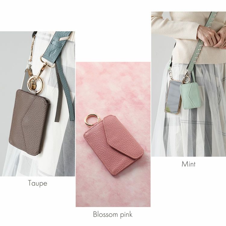 mienospira本革ミニ財布フラグメントケースキーケーススキミング防止