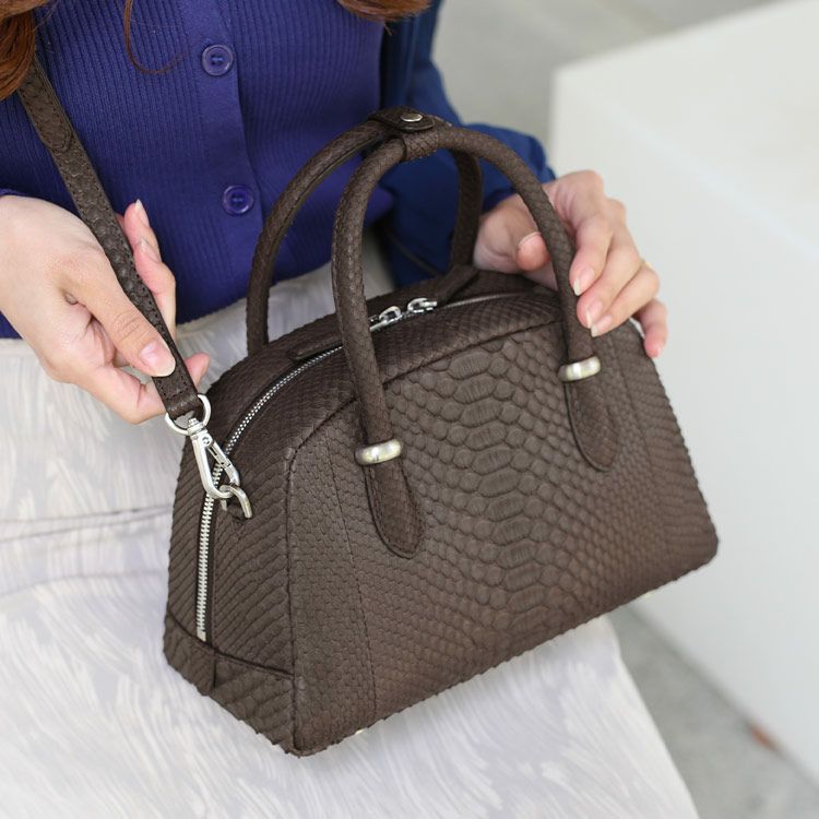 ダイヤモンド パイソン ハンドバッグ レディース 2WAY ショルダー 