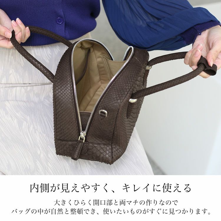ダイヤモンド パイソン ハンドバッグ レディース 2WAY ショルダー  