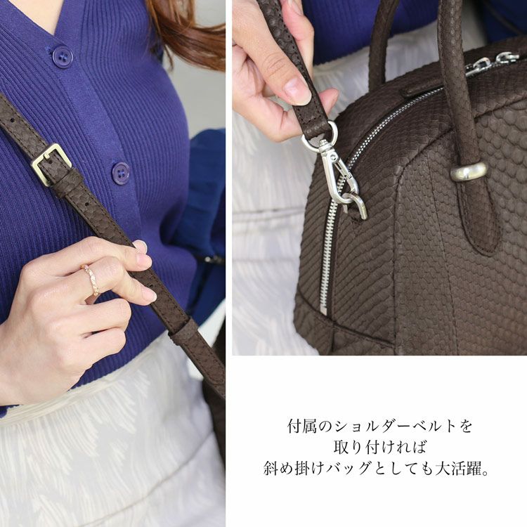 ダイヤモンド パイソン ハンドバッグ レディース 2WAY ショルダー 