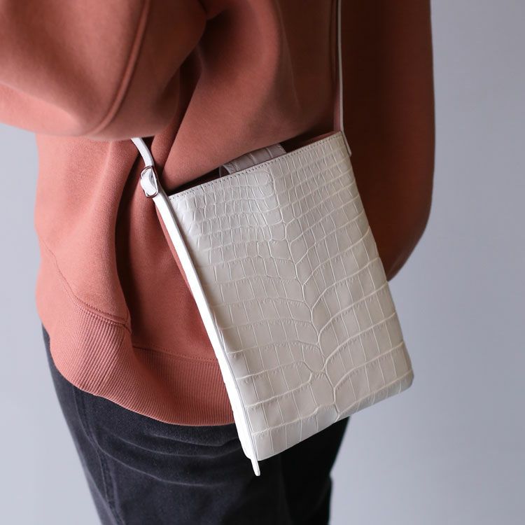 【カンダミサコ】pocketwallet ナイルクロコダイル【限定】 カンダミサコさんにお願いした、圧巻のナイルクロコレザーforma