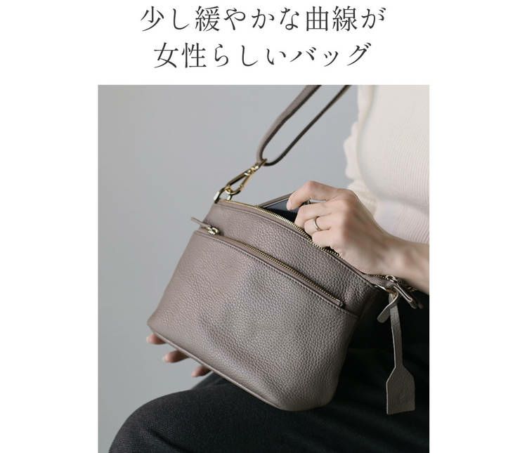 mieno 本革 レディース ショルダーバッグ