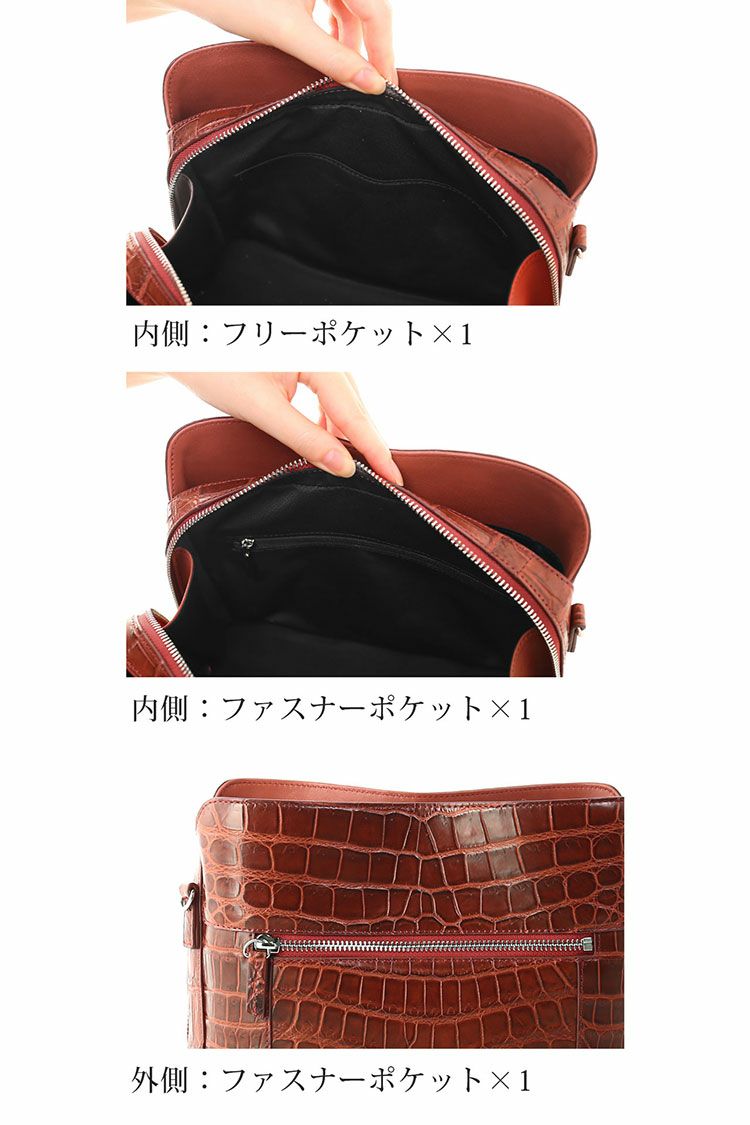 クロコダイルバッグ2WAYマット加工センター取りハンドバッグショルダーバッグ斜め掛けレディースワニ革本革ポシェットミニバッグ小さめお出掛け(06001838r)