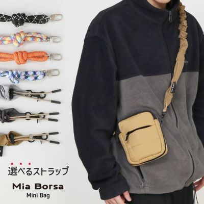 Mia Borsa 中綿ショルダーバッグ 選べるストラップ キルティング