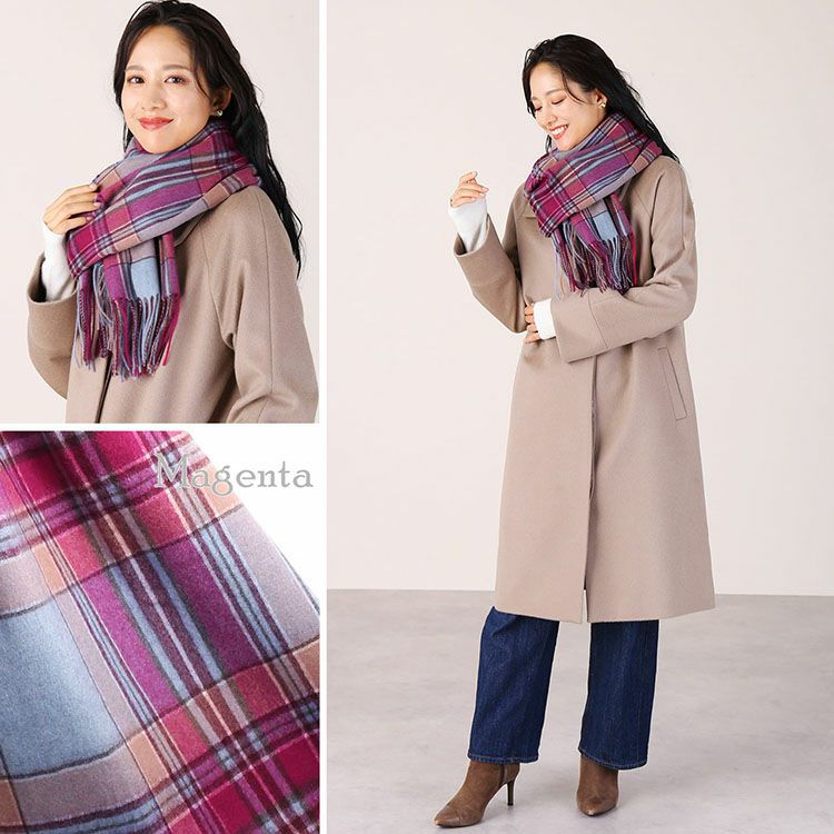JOURNAL STANDARD 100%カシミヤ チェックストール 楽天市場】カシミヤ 100% 大判 ストール 200cm×60cm チェック