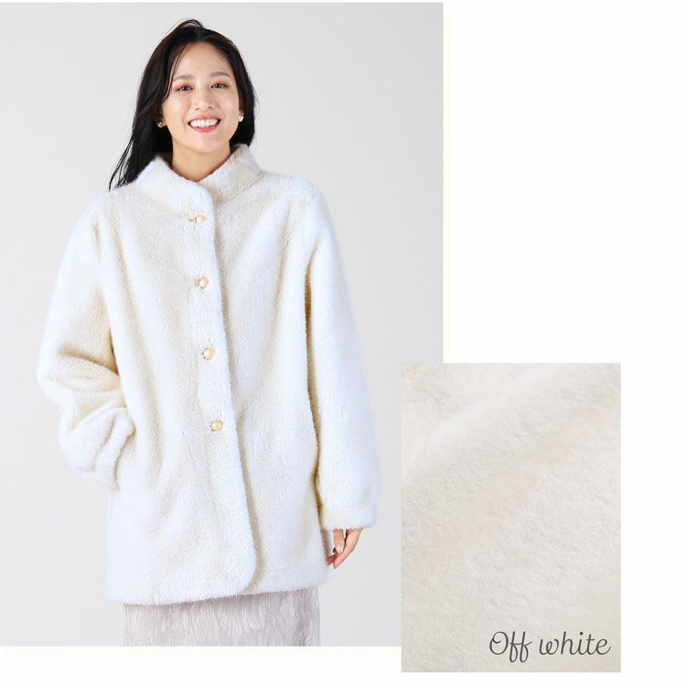 ファーコート レディース ファー コート ふわふわ モコモコ