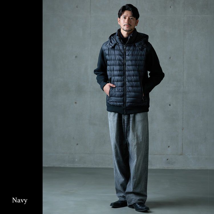 HALEINEメンズダウンジャケットブラック