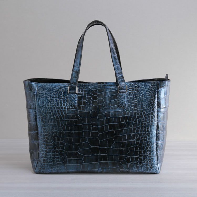 クロコダイル日本製メンズトートバッグ