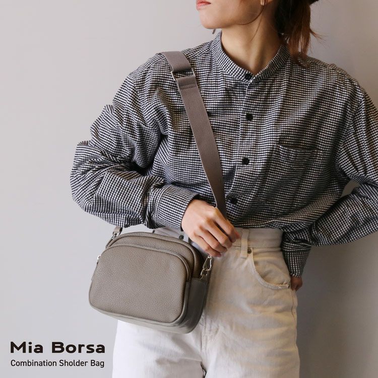 ショルダーバッグ レディース 軽量 軽い miaborsa ショルダーバッグ レディース 軽量 軽い miaborsa 本革 レザー