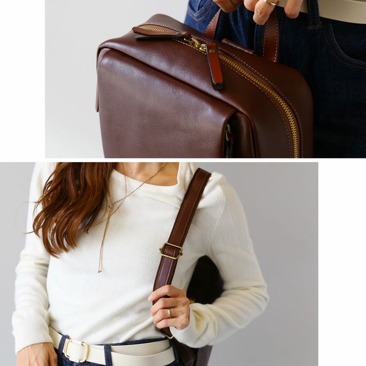 本革リュックレザーレディースバッグディテール
