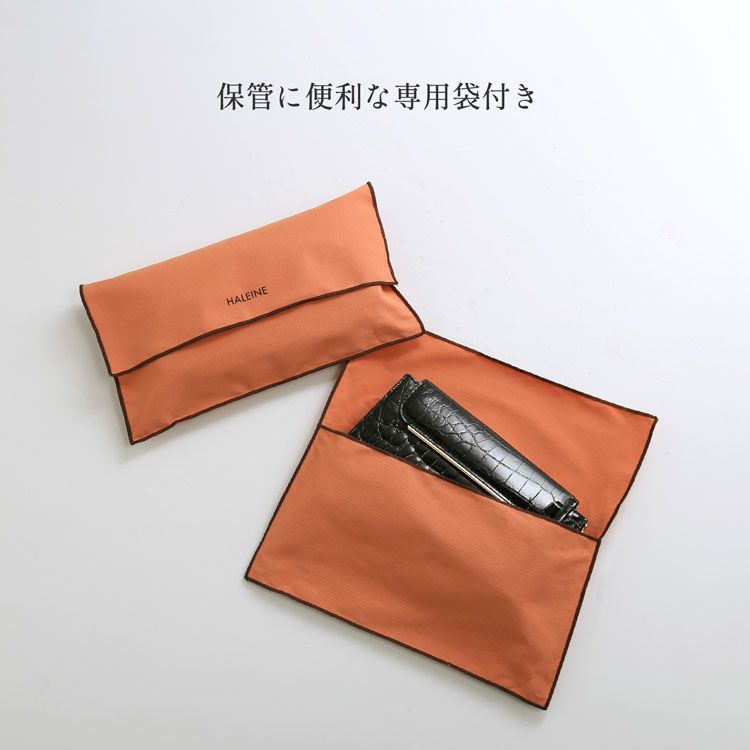 HALEINEクロコダイルお財布ショルダーバッグレディース