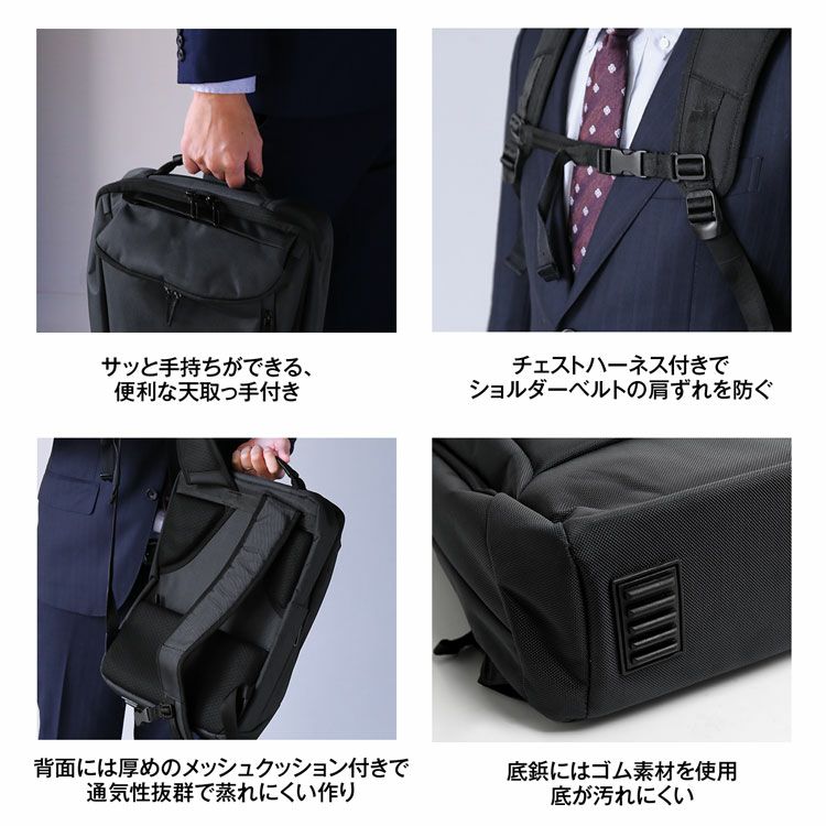 ビジネスリュックメンズおしゃれ大容量B4サイズ通勤仕事鞄出張デイパックバックパック(07000650r)