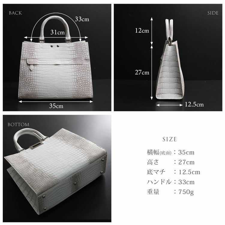 ヒマラヤポロサス2wayハンドバッグのサイズ