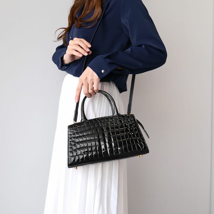 ナイルクロコダイル2wayショルダーバッグ