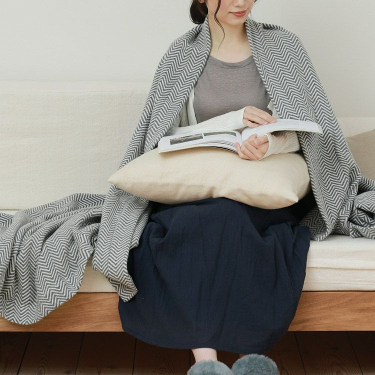 ブランケット カシミヤ100% 200×144cm 大判 厚手 裏地なし ひざ掛け