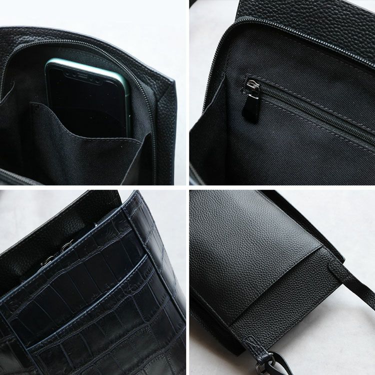 クロコダイルスマホポシェットの内装