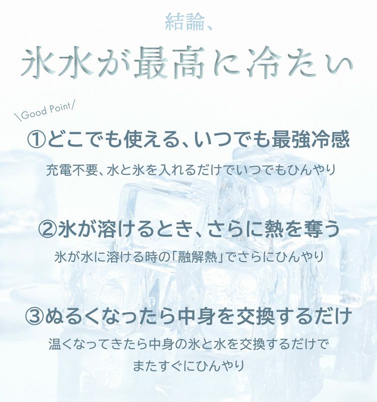 氷のう氷嚢首冷やすスポーツ観戦野球サッカー熱中症対策