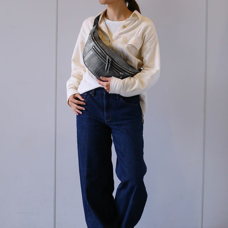 リザード日本製ボディバッグ