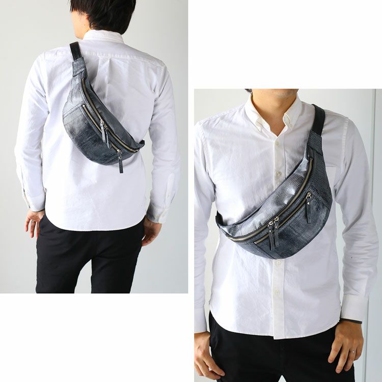 リザード日本製ボディバッグ