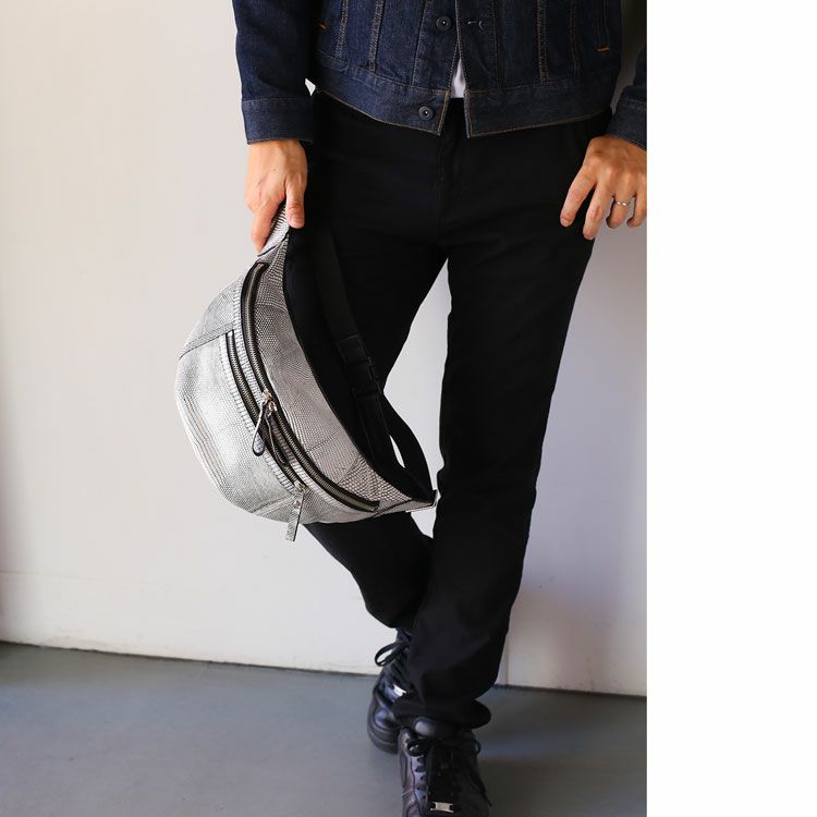 リザード日本製ボディバッグ