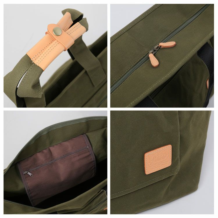 pistacheトートバッグ50L日本製バッグ豊岡製鞄ディテール