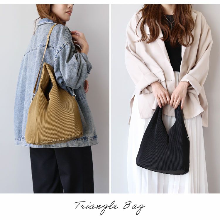 トライアングルバッグトートバッグ2way三角トートレディース肩掛けミニトート