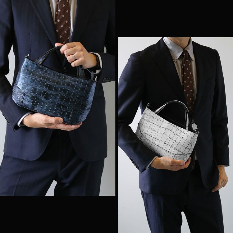 クロコダイル2wayハンドバッグ