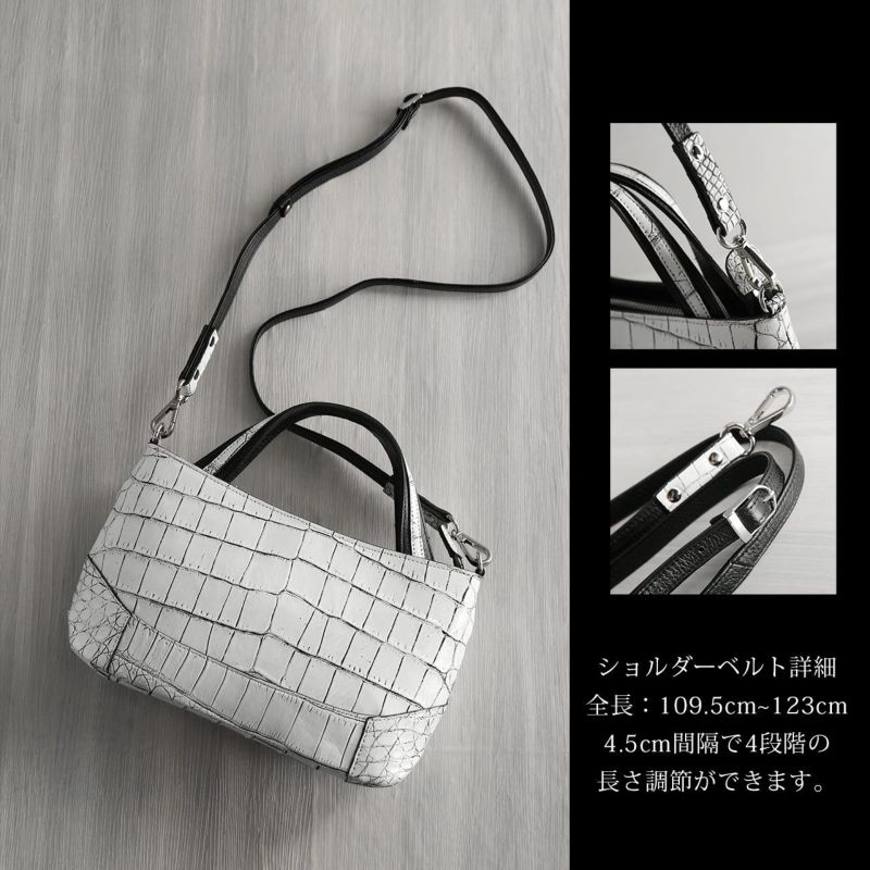 クロコダイル2wayハンドバッグ