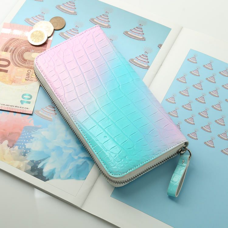 三京商会☆新品未使用グラデーションクロコ長財布 楽天市場】フランス クロコダイル L字ファスナー 長財布