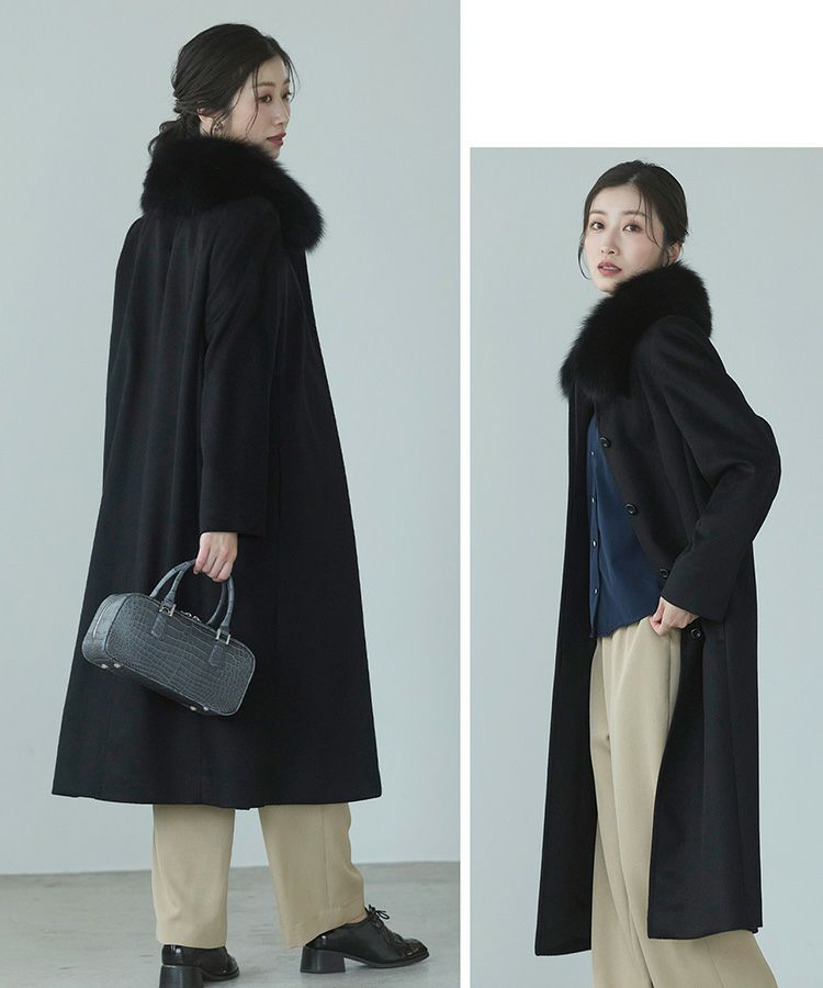 カシミヤロングコート