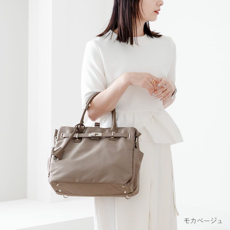 バッグレディース4wayハンドバッグナイロンA4PC収納