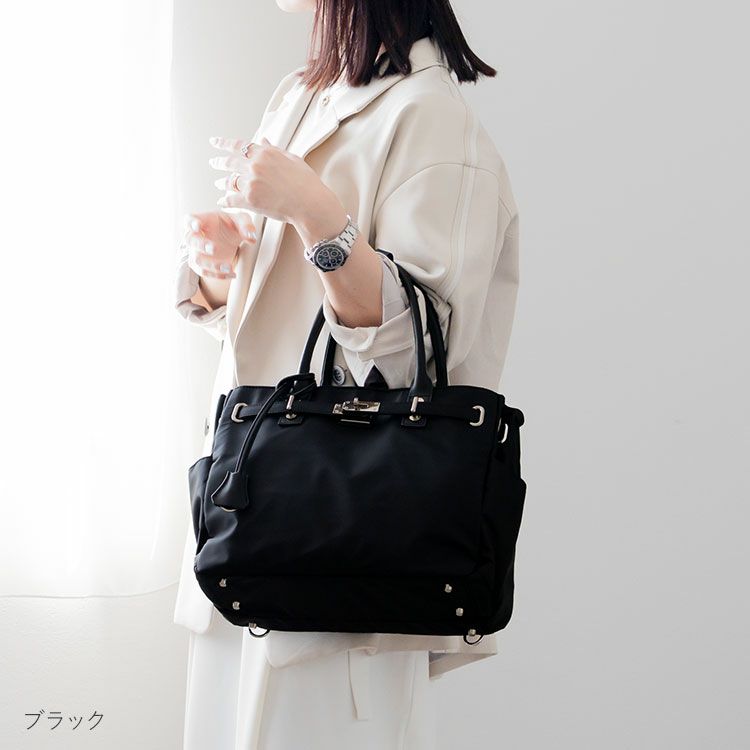 バッグレディース4wayハンドバッグナイロンA4PC収納