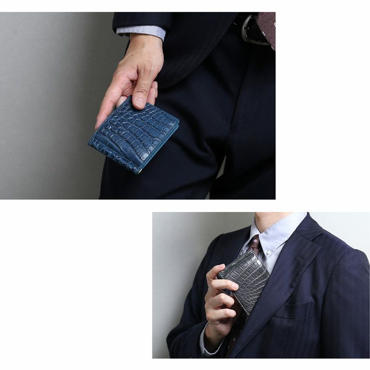 ナイルクロコダイルマネークリップ