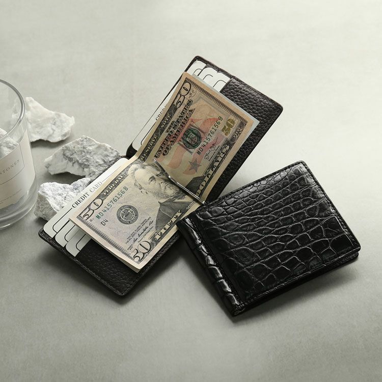 ナイルクロコダイルマネークリップ