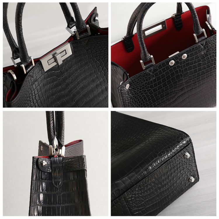 スモールクロコダイル2wayミディアムトートバッグ