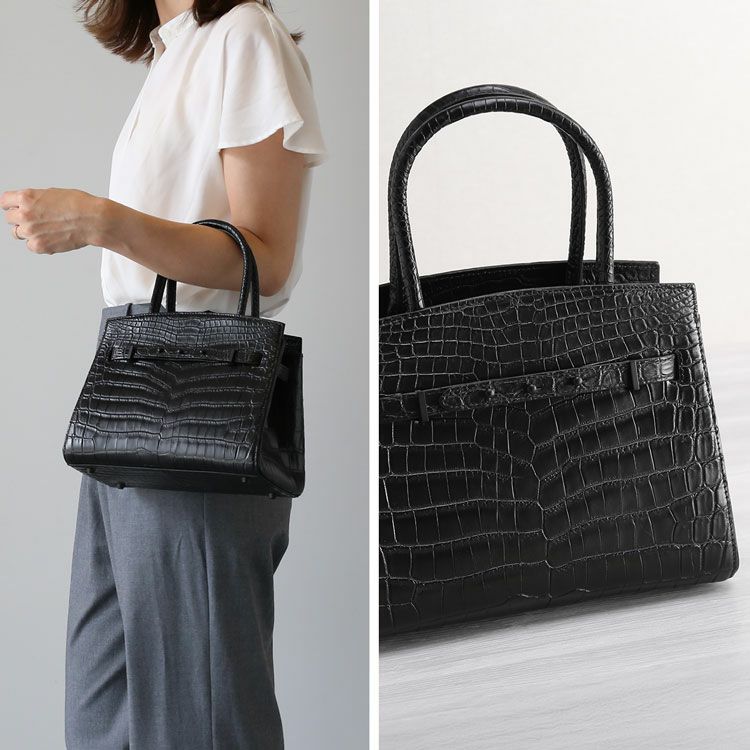 ナイルクロコダイル2wayハンドバッグ