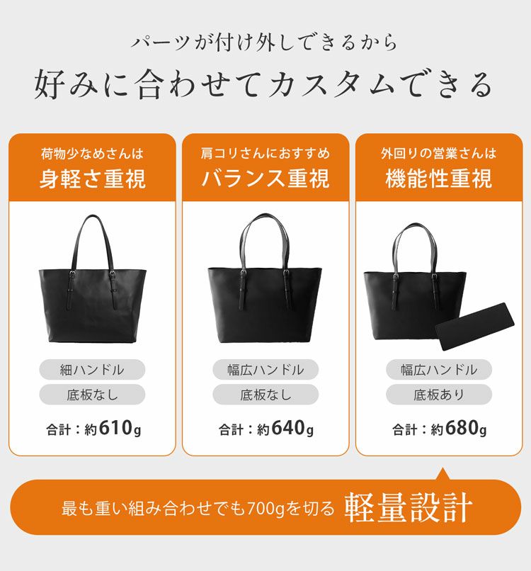 軽いビジネスバッグ本革比較