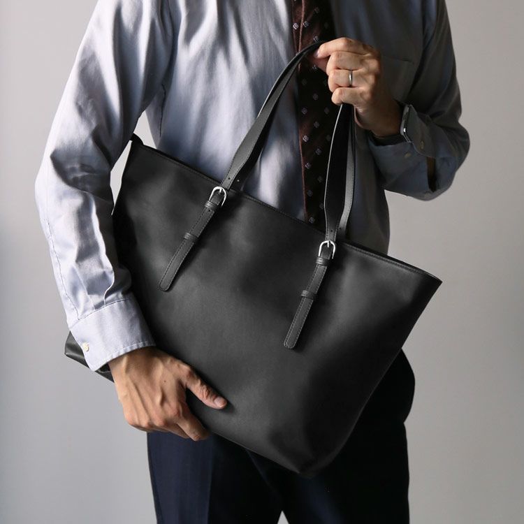 HALEINEアレンヌ軽いビジネストートバッグメンズ本革牛革