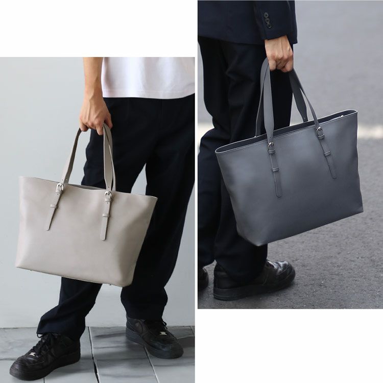 HALEINEアレンヌ軽いビジネストートバッグメンズ本革牛革