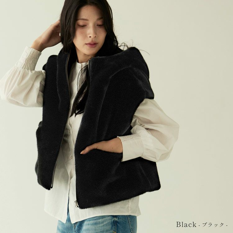 2.6万円からお値下げ◎TEA RIM ミンク × フォックス ファーベスト 2.6万円からお値下げ◎TEA RIM ミンク × フォックス ファー