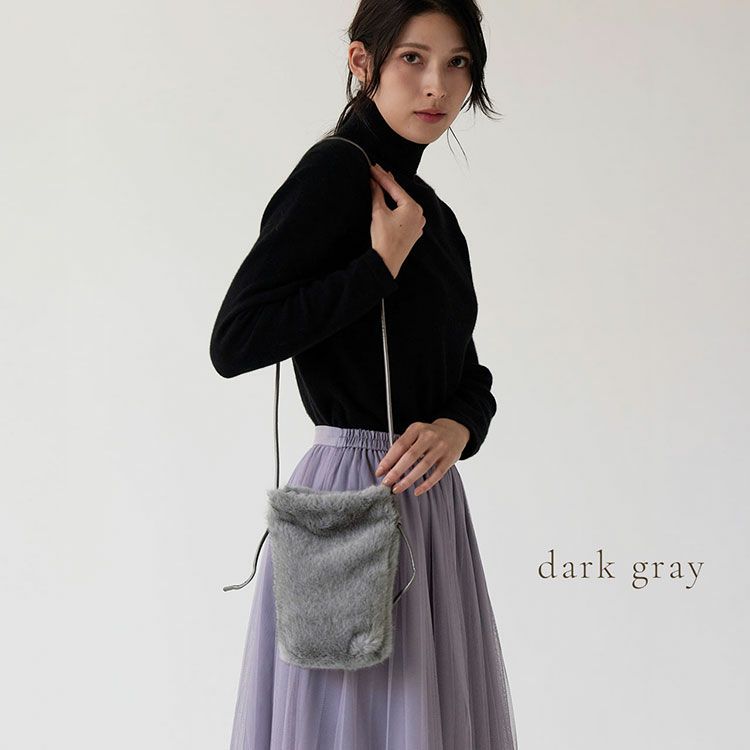 ファーバッグミニショルダーサコッシュレディースバッグ【ネコポスで送料無料】(07000660r)