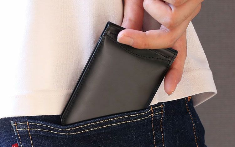 コードバンマネークリップメンズ財布メンズ財布折り財布二つ折り(09000694r)