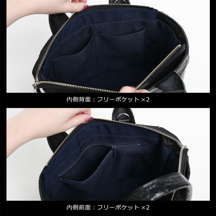 クロコダイルミニトートバッグメンズ日本製本革ショルダー2WAY